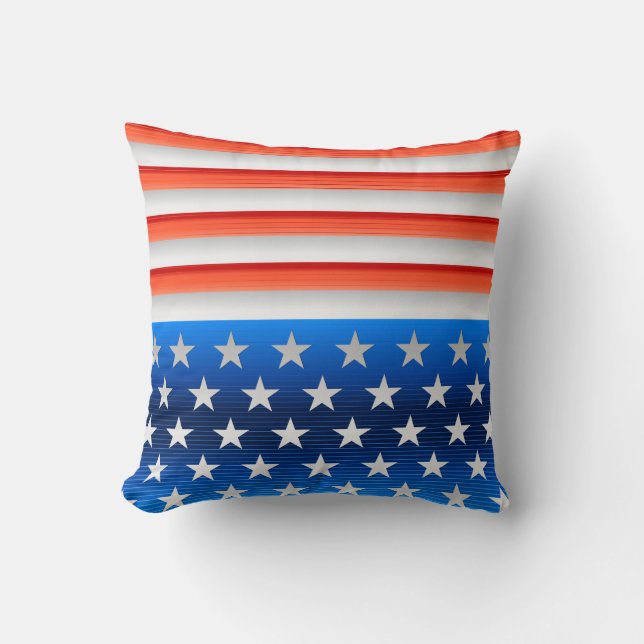 Coussin Drapeau américain (Recto)
