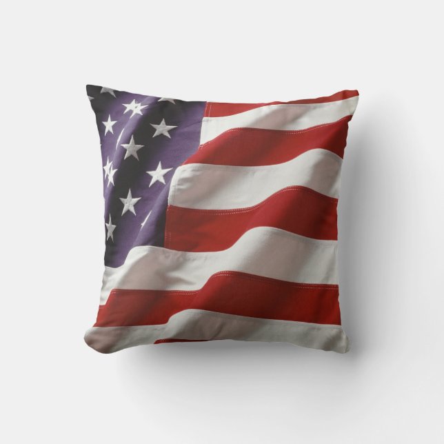 Coussin Drapeau américain (Recto)