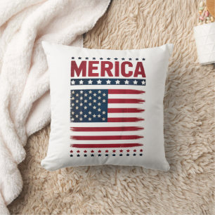 Coussin Drapeau Américain 4 juillet Merica
