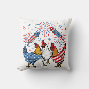 Coussin Drapeau américain Drapeau 4 juillet patriotique