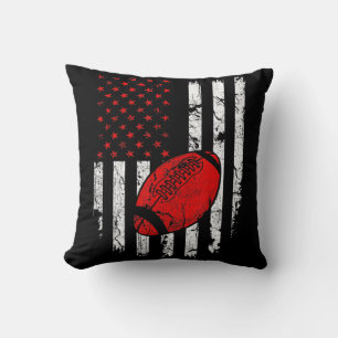 Coussin Drapeau américain Football USA Patriotique Sport L