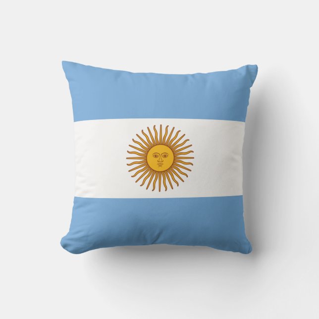 Coussin Drapeau Argentine (Recto)