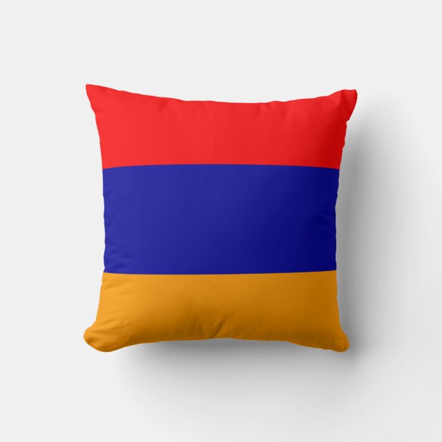 Coussin Drapeau aux couleurs de l'Arménie (Recto)