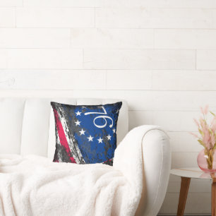 Coussin Drapeau Betsy Ross 1776 4 juillet patriotique