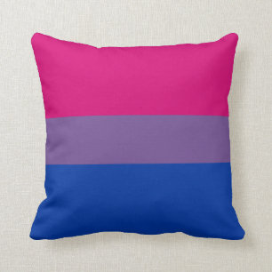 COUSSIN DRAPEAU BISEXUEL DE FIERTÉ