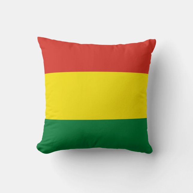 Coussin Drapeau bolivien (Recto)