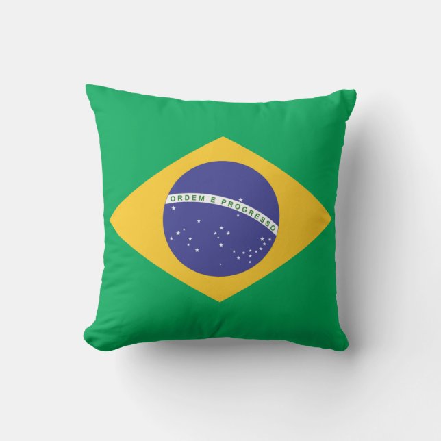 Coussin Drapeau Brasil (Recto)