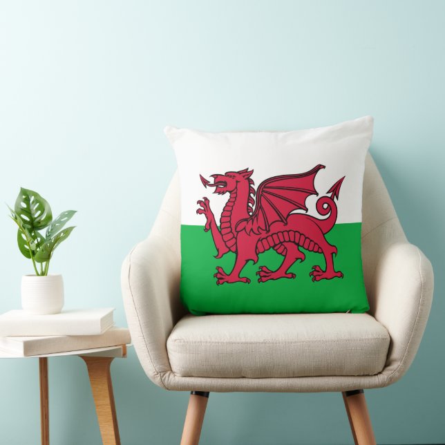 Coussin Drapeau celtique du Dragon rouge du Pays de Galles (Chaise)