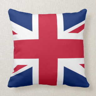 Coussin Drapeau classique Union Jack Rouge Blanc Bleu UK