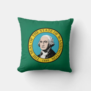 Coussin Drapeau cool De L'État De Washington