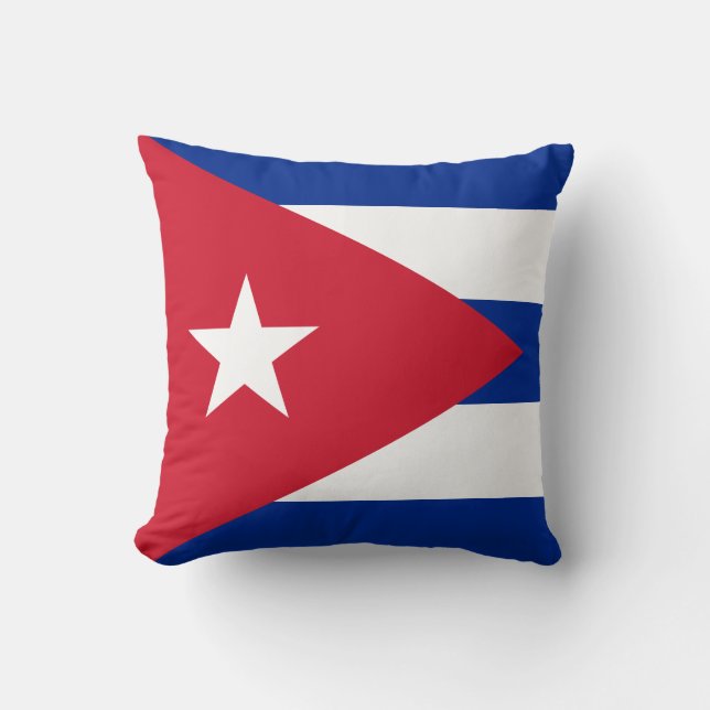 Coussin Drapeau cubain (Recto)