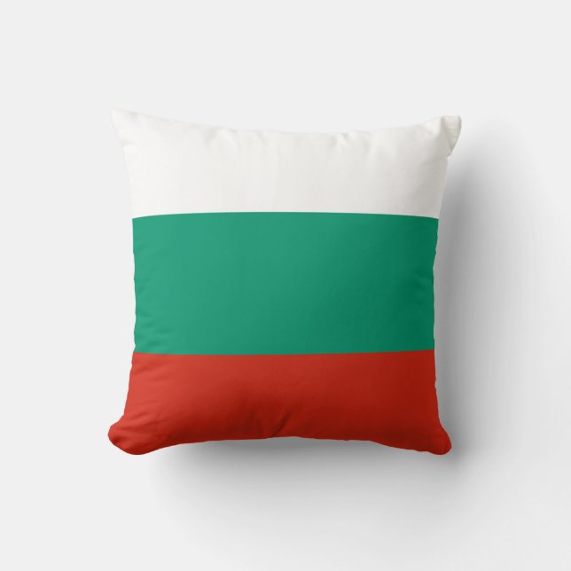 Coussin Drapeau de Bulgarie (Recto)