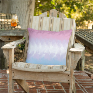 Coussin Drapeau de fierté bigenre abstrait fluffy pastel b