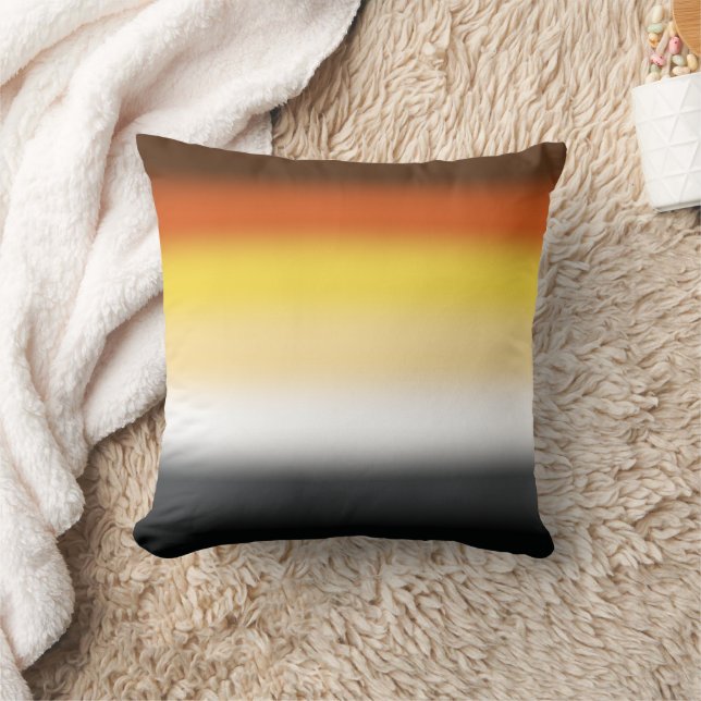 Coussin Drapeau de fierté gay à gradient d'ours - Drapeau  (Couverture)