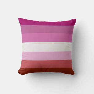 Coussin Drapeau de fierté lesbienne (Origine)