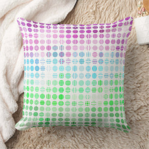 Coussin Drapeau de fierté Toric abstrait boho éclectique G