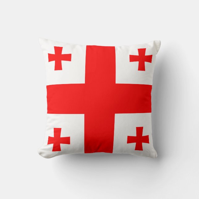 Coussin Drapeau de Géorgie (Recto)