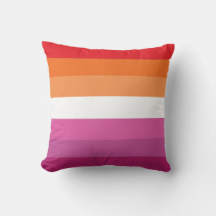 Coussin Drapeau de la fierté lesbienne