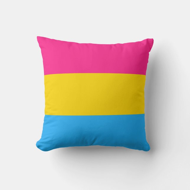 Coussin Drapeau de la fierté Pansexual (Recto)