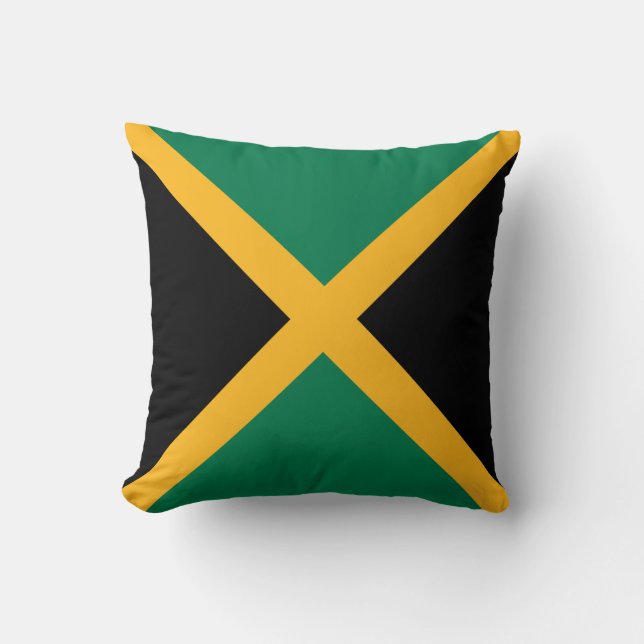 Coussin Drapeau de la Jamaïque (Recto)