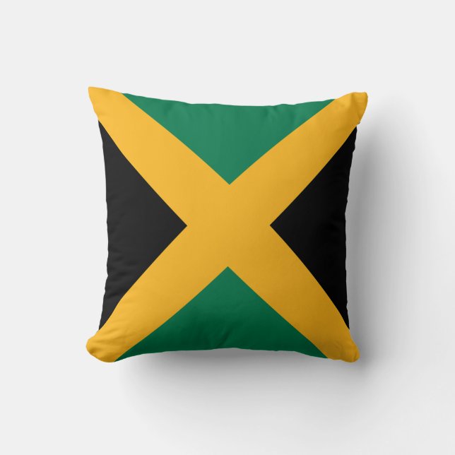 Coussin Drapeau de la Jamaïque (Recto)