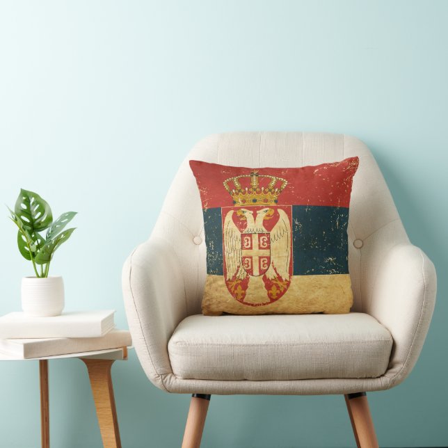 Coussin Drapeau de la Serbie (Chaise)