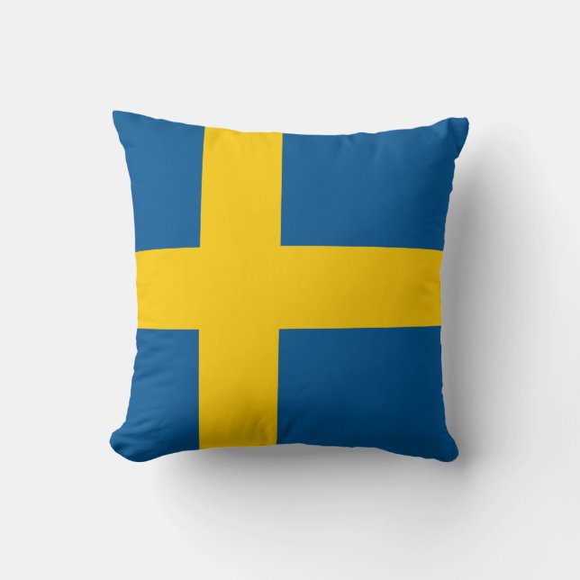 Coussin Drapeau de la Suède (Recto)