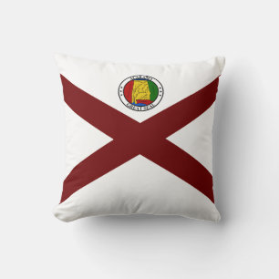 Coussin Drapeau de l'Alabama