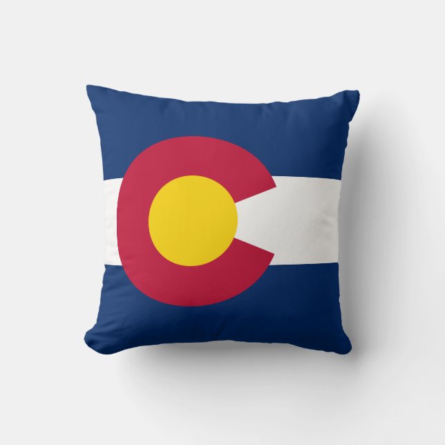 Coussin Drapeau de l'État du Colorado (Recto)