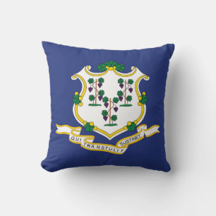 Coussin Drapeau de l'État du Connecticut