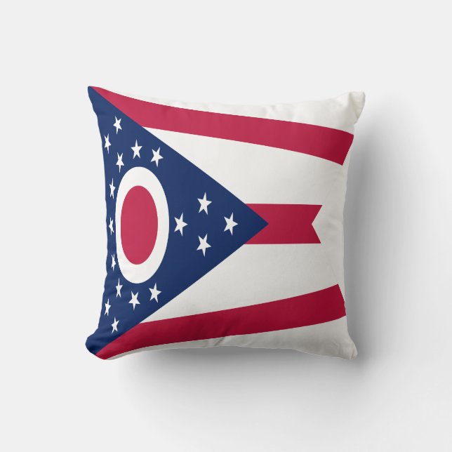 Coussin Drapeau de l'Ohio (Recto)