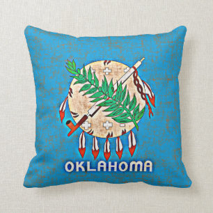 COUSSIN DRAPEAU DE L'OKLAHOMA