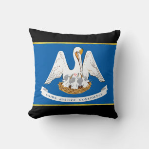 Coussin Drapeau de Louisiane