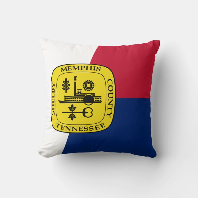 Coussin Drapeau de Memphis, Tennessee Jeu d'oreiller (Recto)