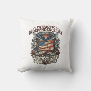Coussin Drapeau de rouille patriotique Survivant Zombie Ap