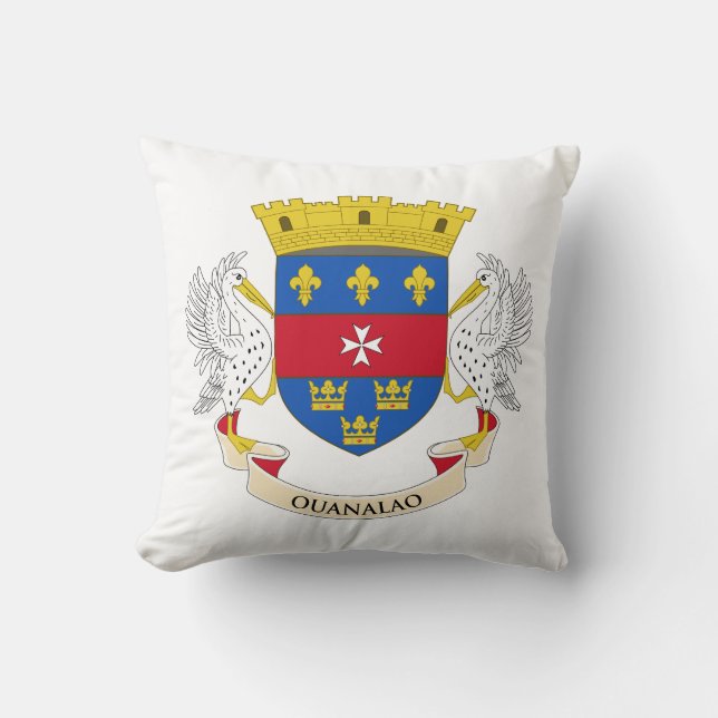 Coussin Drapeau de Saint-Barthélemy (Recto)