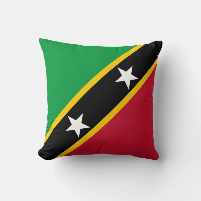 Coussin Drapeau de Saint-Kitts-et-Nevis (Recto)