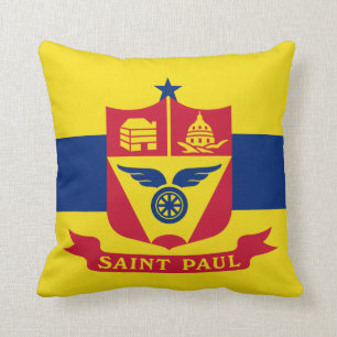 Coussin Drapeau de Saint Paul (Minnesota)