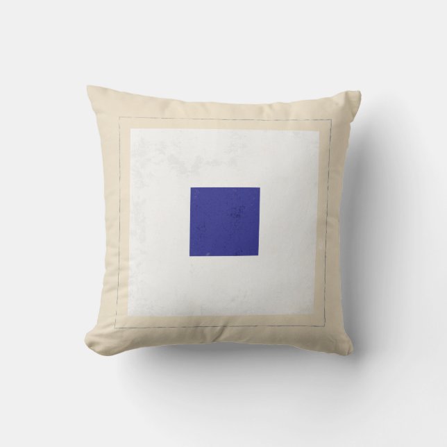 Coussin Drapeau de signal nautique de la lettre "S" (Recto)