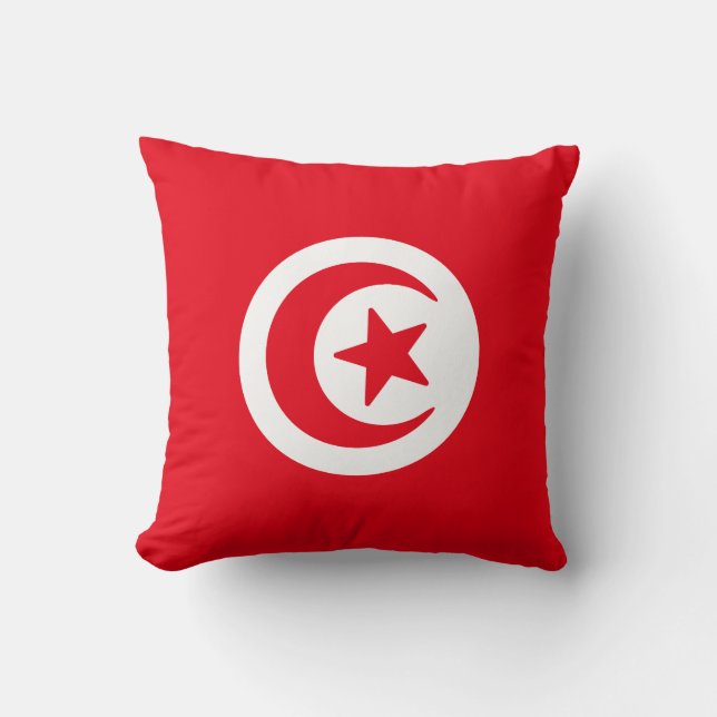Coussin Drapeau de Tunisie (Recto)