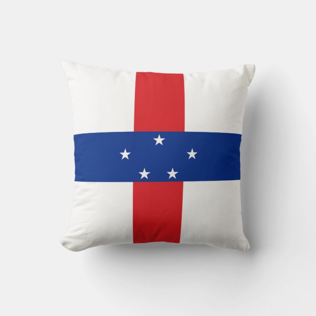 Coussin Drapeau des Antilles néerlandaises (Recto)