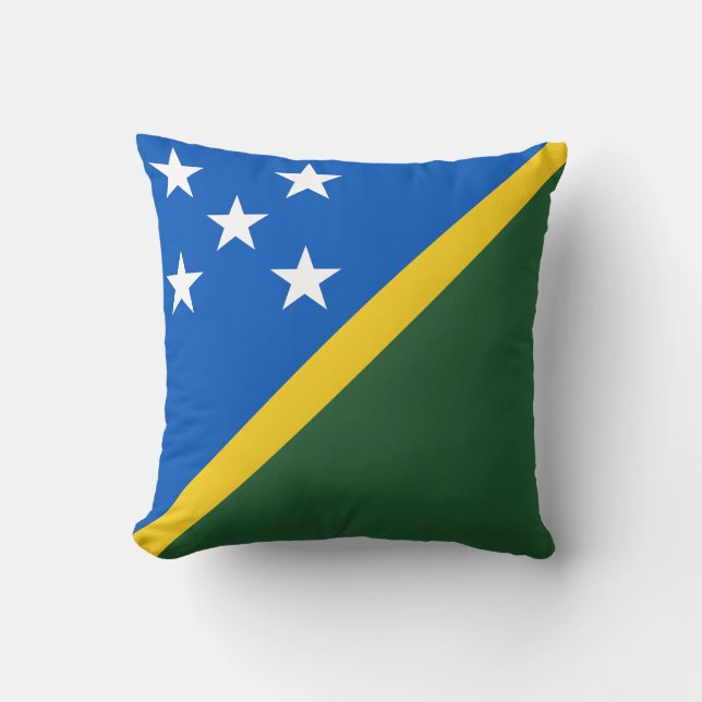 Coussin Drapeau des Îles Salomon (Recto)