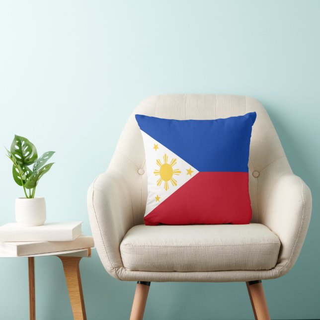 Coussin drapeau des Philippines (Chaise)