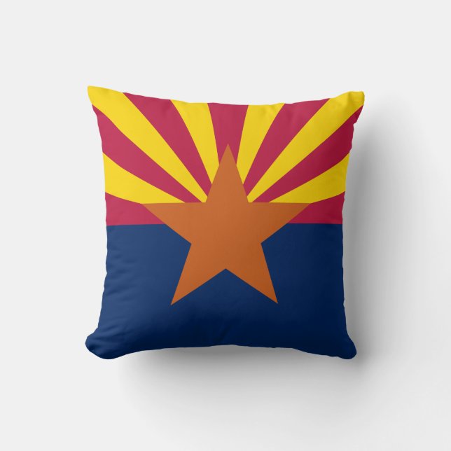 Coussin Drapeau d'État de l'Arizona (Recto)