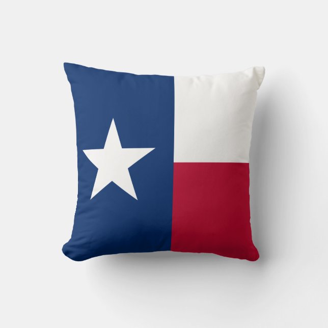 Coussin Drapeau d'État texan (Texas) (Recto)