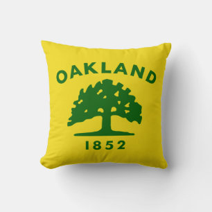 Coussin Drapeau d'Oakland, Californie