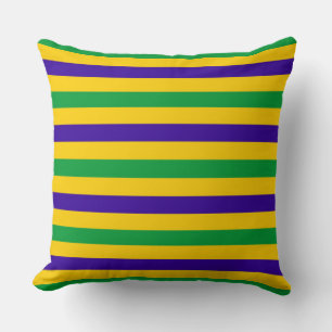 Coussin drapeau du Brésil rayures pays symbole motif vert 