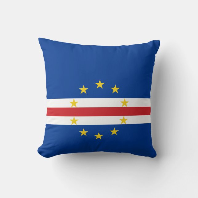Coussin Drapeau du Cap-Vert (Recto)