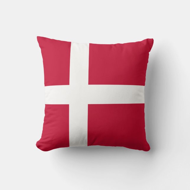 Coussin Drapeau du Danemark (Recto)