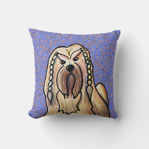 Coussin Drapeau du jardin de printemps Lhasa Apso